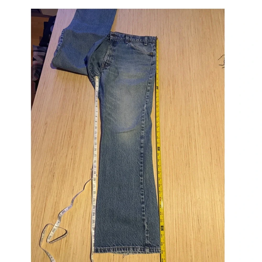 Vintage Levis 517 Orange Tab Mens 36x30 Blue Jeans Bootcut 1980s denim 38